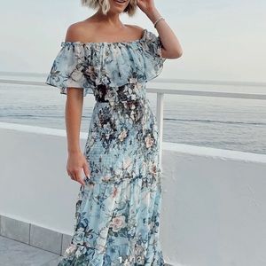 Amalfi Smocked Maxi Dress SIZE SM